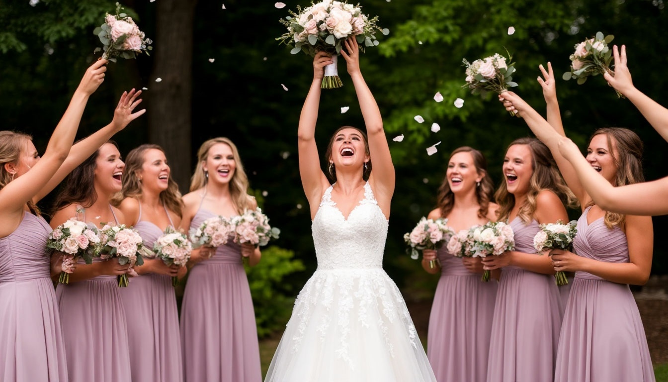 Бросание букета